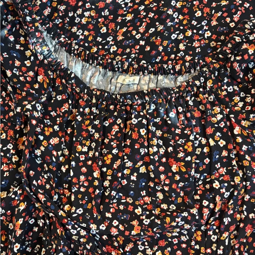 Maurices Navy Floral Midi Dress - Picture 2 of 3